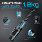6" Extended Ratchet Wrench 3/8"Cordless Electric Wrench 55Nm 12V Rechargeable