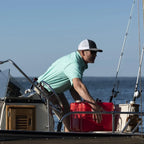 12 Gallon Portable Marine Gas Can Large 2-Way Vented Cap, Built-In Fuel Gauge & Pick-UpHandles EPA & CARB Compliant