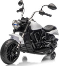 12V Battery Powered Kids Electric Motorcycle 3-Wheel Ride On Toy w/Training Wheels,Reverse,Headlight,Horn,Music,for Toddlers 3-6