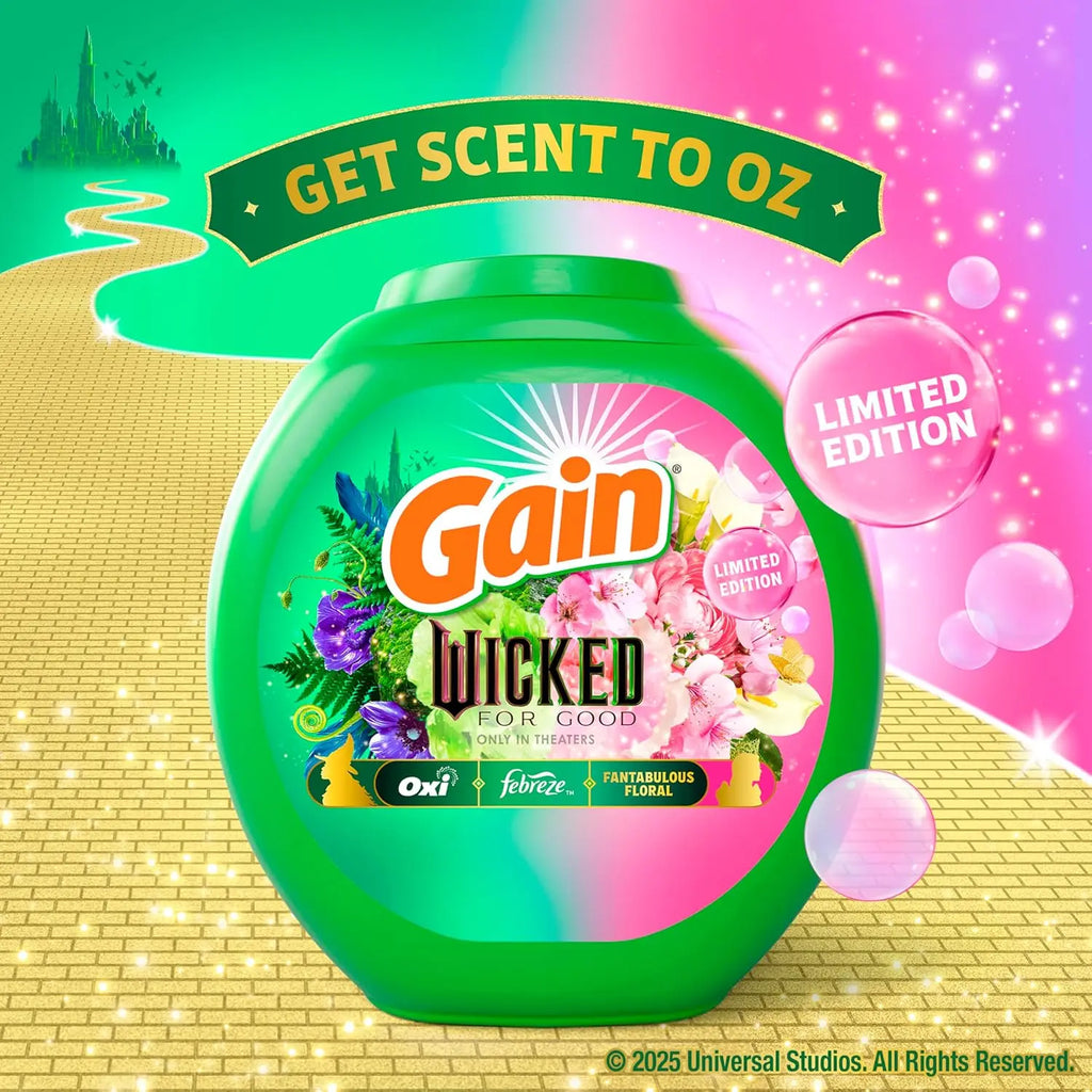 Limited Edition Laundry Detergent Pacs, 42 Count, Fantabulous Floral Scent, 3 in 1 HE with Oxi Boost