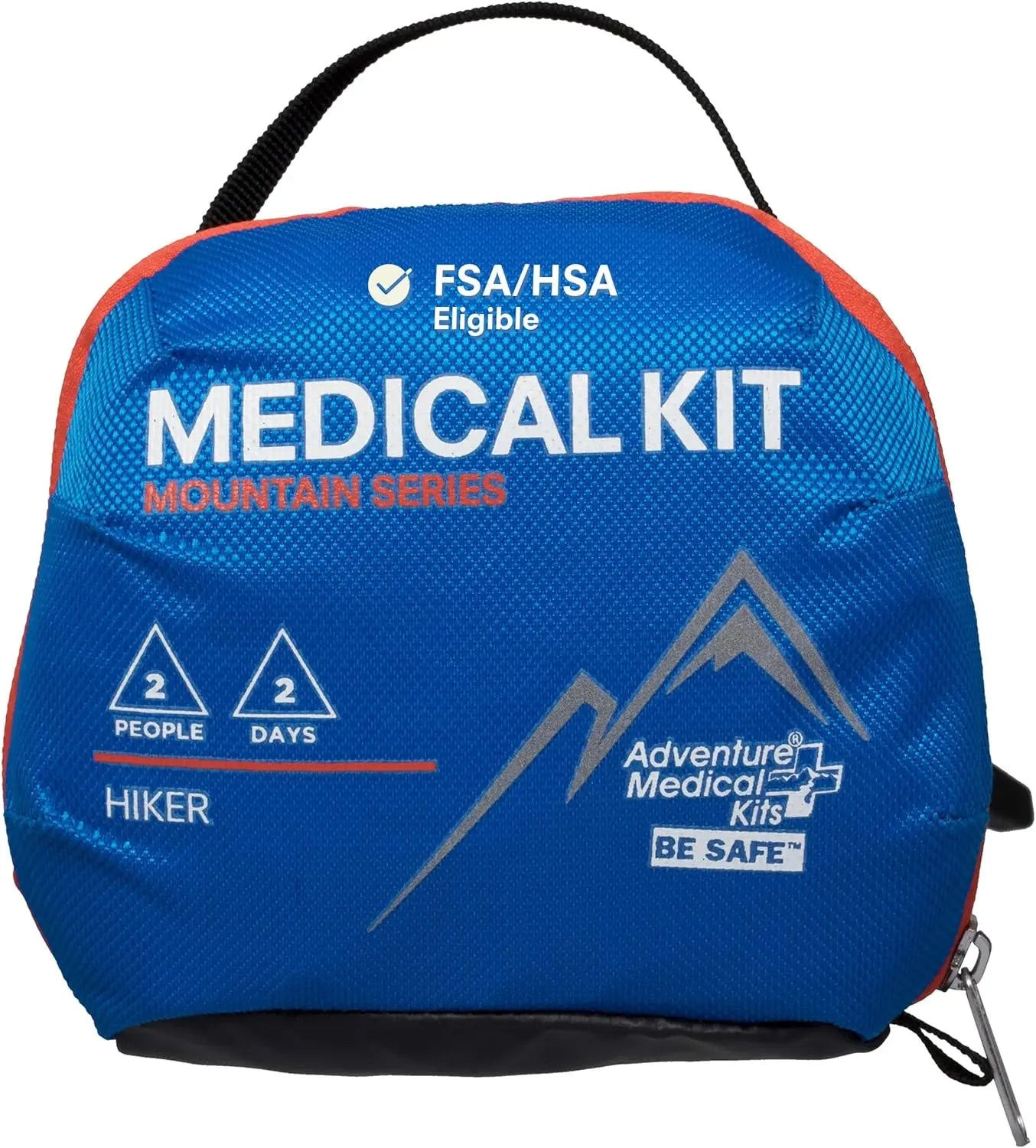 2-Person 2-Day Emergency First Aid Kit for Hiking & Outdoor Adventures with Trauma Pad & Guide