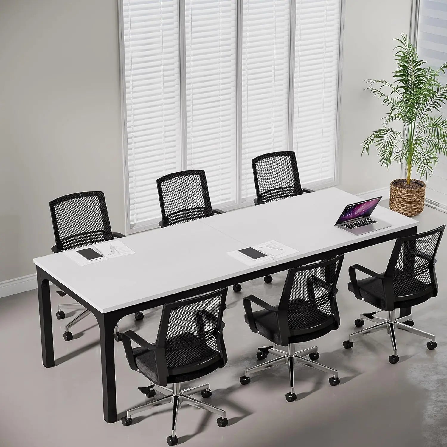 78.74" W x 27.56" D Large Office Conference Table