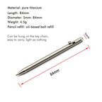 Pure Titanium Compact Bolt Pen