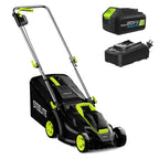 2-in-1 Lightweight Cordless Lawn Mower Brushless with 21V 4.0Ah Battery and Charger
