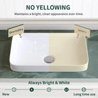 Semi-Recessed Modern Bathroom Basin with Easy Installation