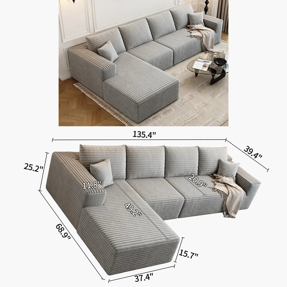 Cloud Module sofa, a sofa set that can be easily assembled in the living room