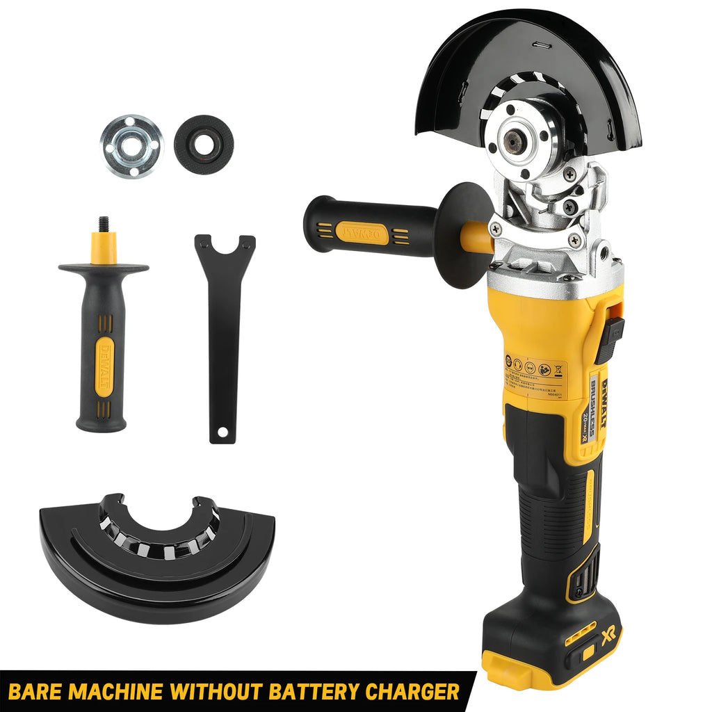 DEWALT Flat Head Angle Grinder - Bare Machine, 18V Lithium - Powered Brushless Tool