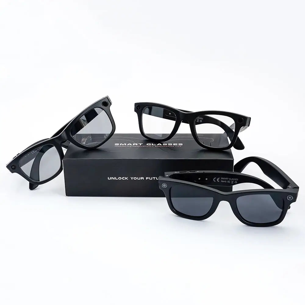 2026 SANVNET GS4 MAX Smart Eyewear 8MP Video Camera Sunglasses Wi-Fi Transfer Audio Record Smart AI Glasses