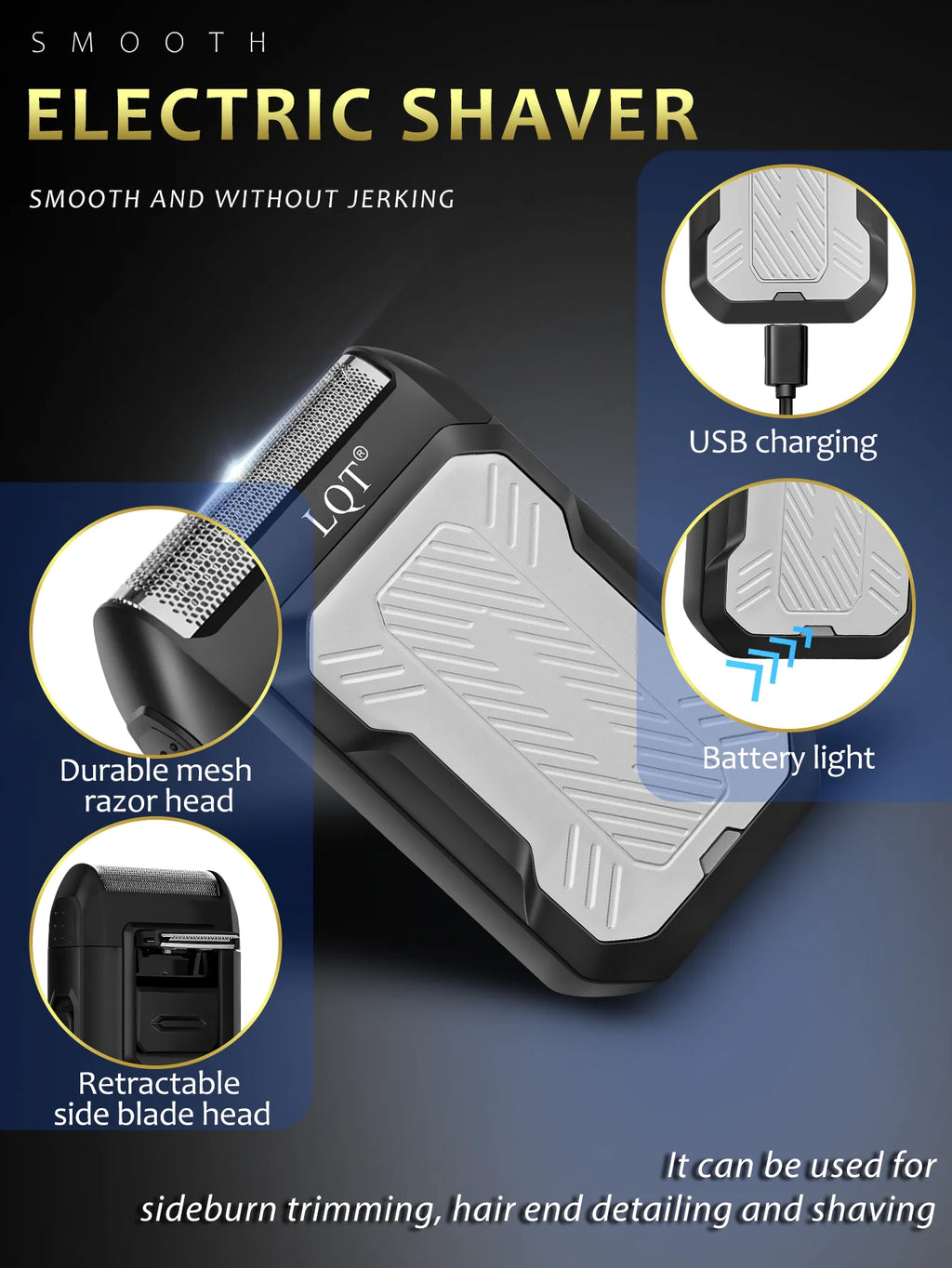 2/3/4pcs Clippers Tool Set, Cordless Electric Hair Trimmer For Men, Portable Razor & Ear And Nose Hair Trimmer