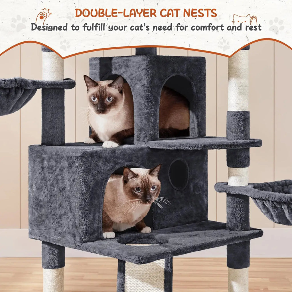 76.5in Multi-Level Large Cat Tree,