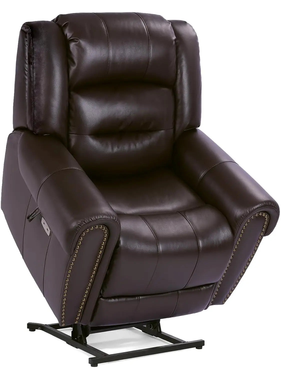 Classical Large Power Lift Recliner Chair for Elderly with Heat and Massage, Dual Motor Lay Flat