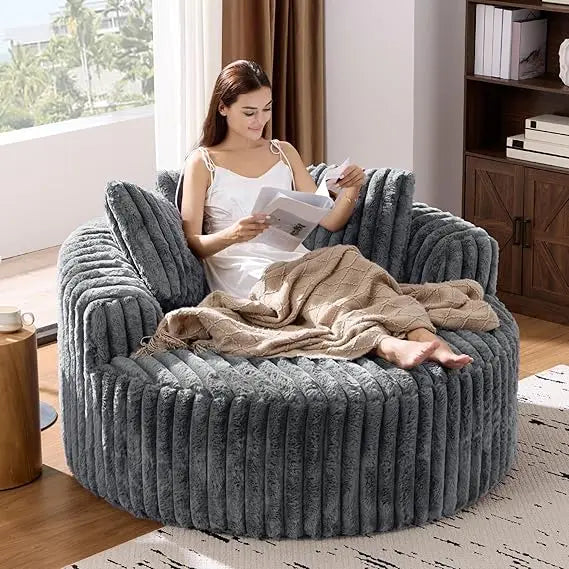 54 Oversized Round Chair Lounge Chaise Indoor