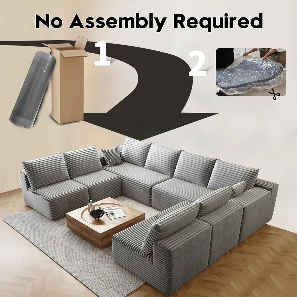Cloud Module sofa, a sofa set that can be easily assembled in the living room