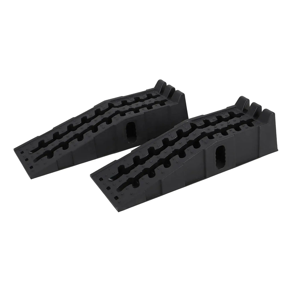 2Pcs Car Ramps for Oil Change, 12,000 LB(5 T) Capacity, Low Profile 6.25 in Lift Vehicle Service Ramps for Trucks, SUVs, Cars
