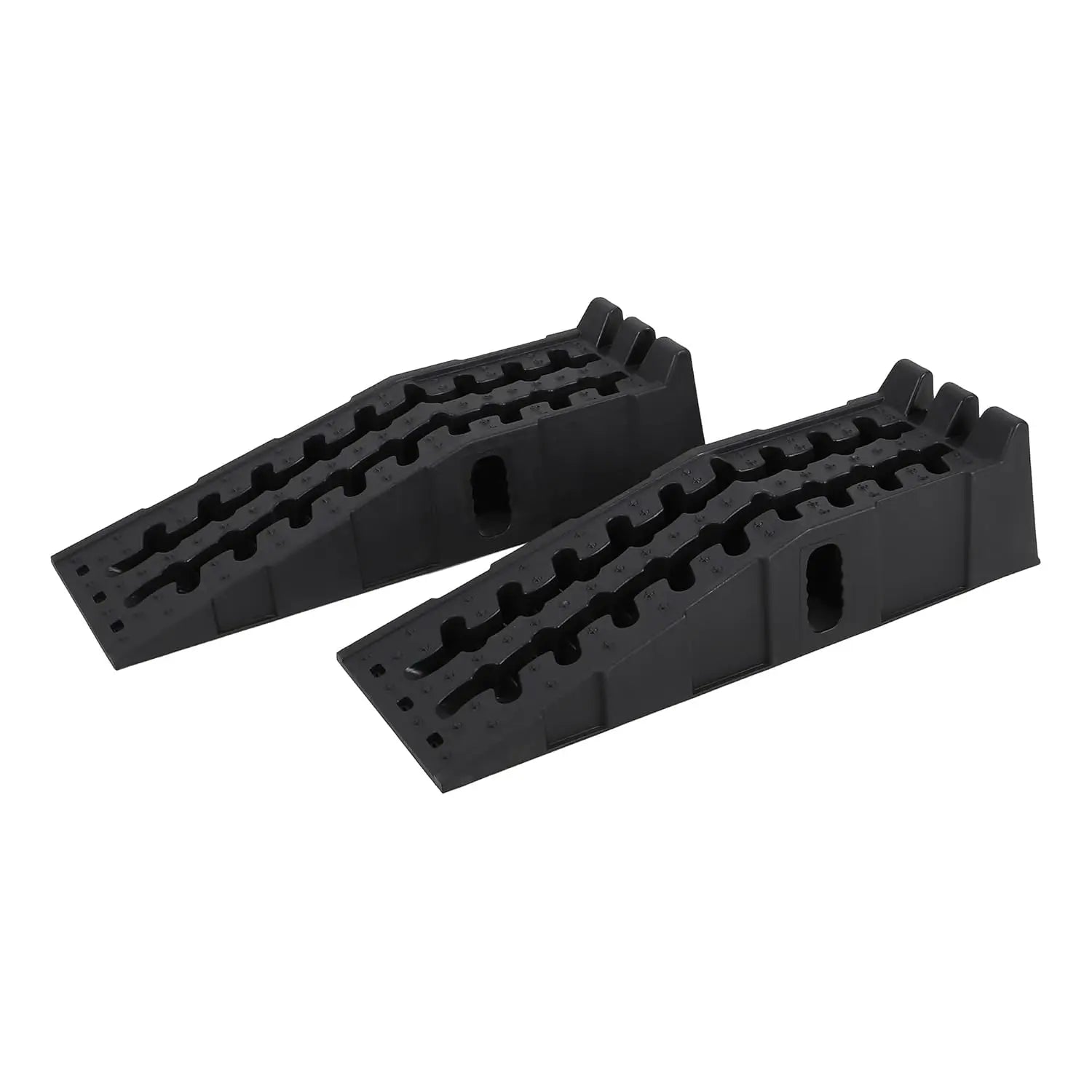 2Pcs Car Ramps for Oil Change, 12,000 LB(5 T) Capacity, Low Profile 6.25 in Lift Vehicle Service Ramps for Trucks, SUVs, Cars