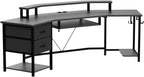 79" Gaming Desk With Storage , Led Lights
