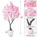 5ft/6ft/7ft Artificial Cherry Blossom Tree