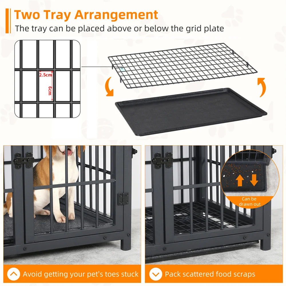 Wooden Dog Crate Indoor Furniture Style