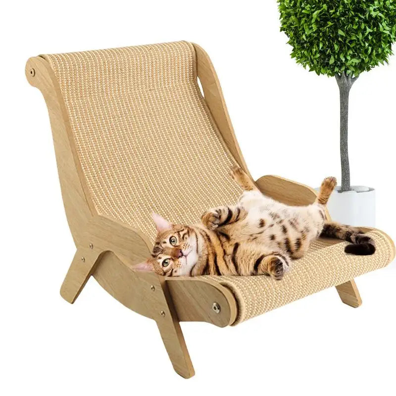 Chair Rocking Cat Scratch Chair Pet-Friendly Multi-Functional Scratcher