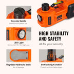 5 Ton Electric Car Jack 11023 LBS Hydraulic Jack Lift Portable Car Jack for SUV Sedan Truck Change Tires Garage Repair