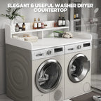 2Tier Washer and Dryer Countertop with 2.75 H Guard 54 W x 27.5 D with Non Slip Pad
