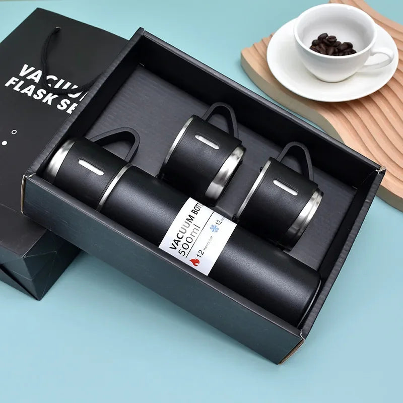 500ML Insulated Cup 304 Stainless Steel Vacuum Business Thermos Set