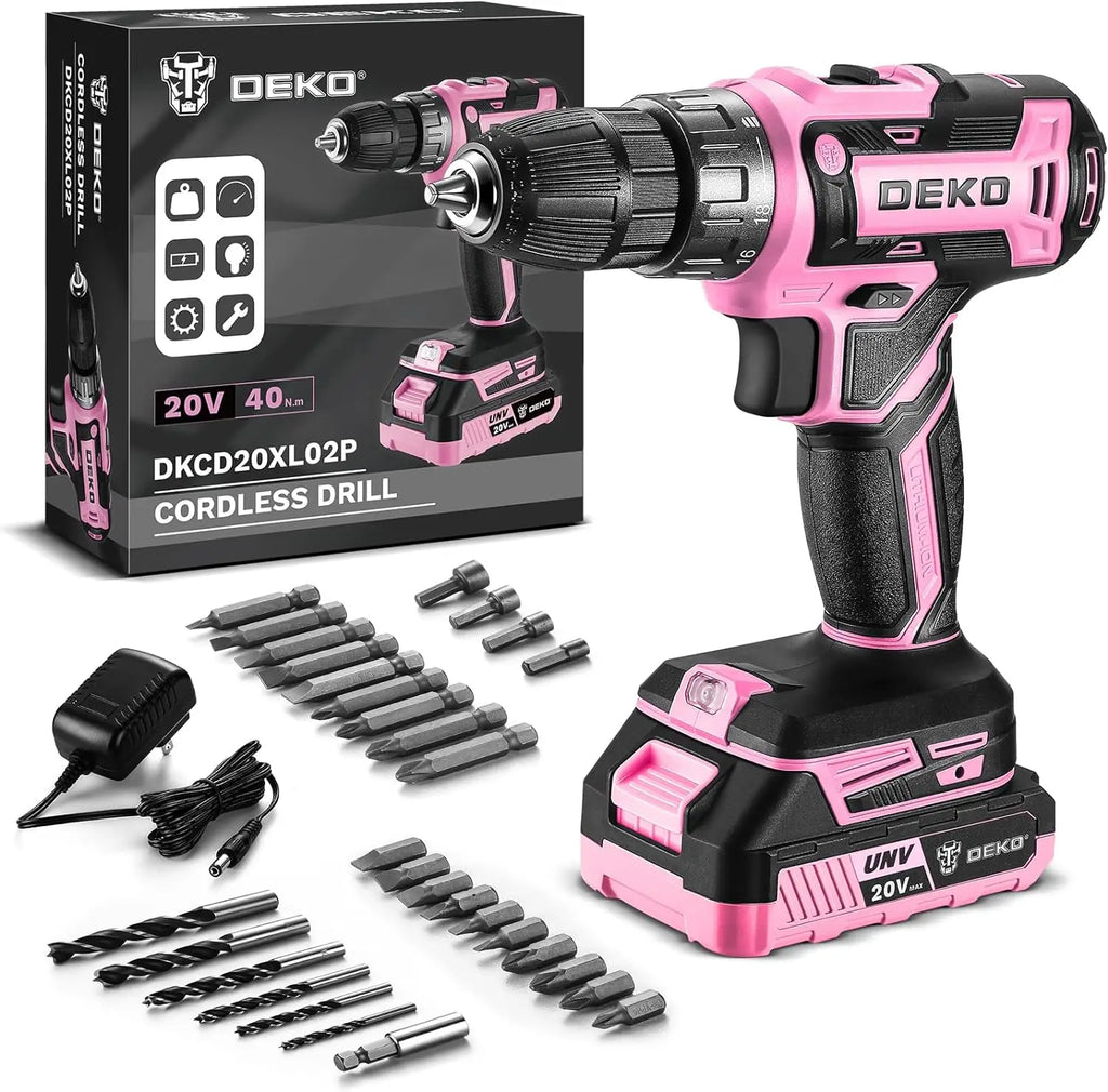 20V Power Drill Set