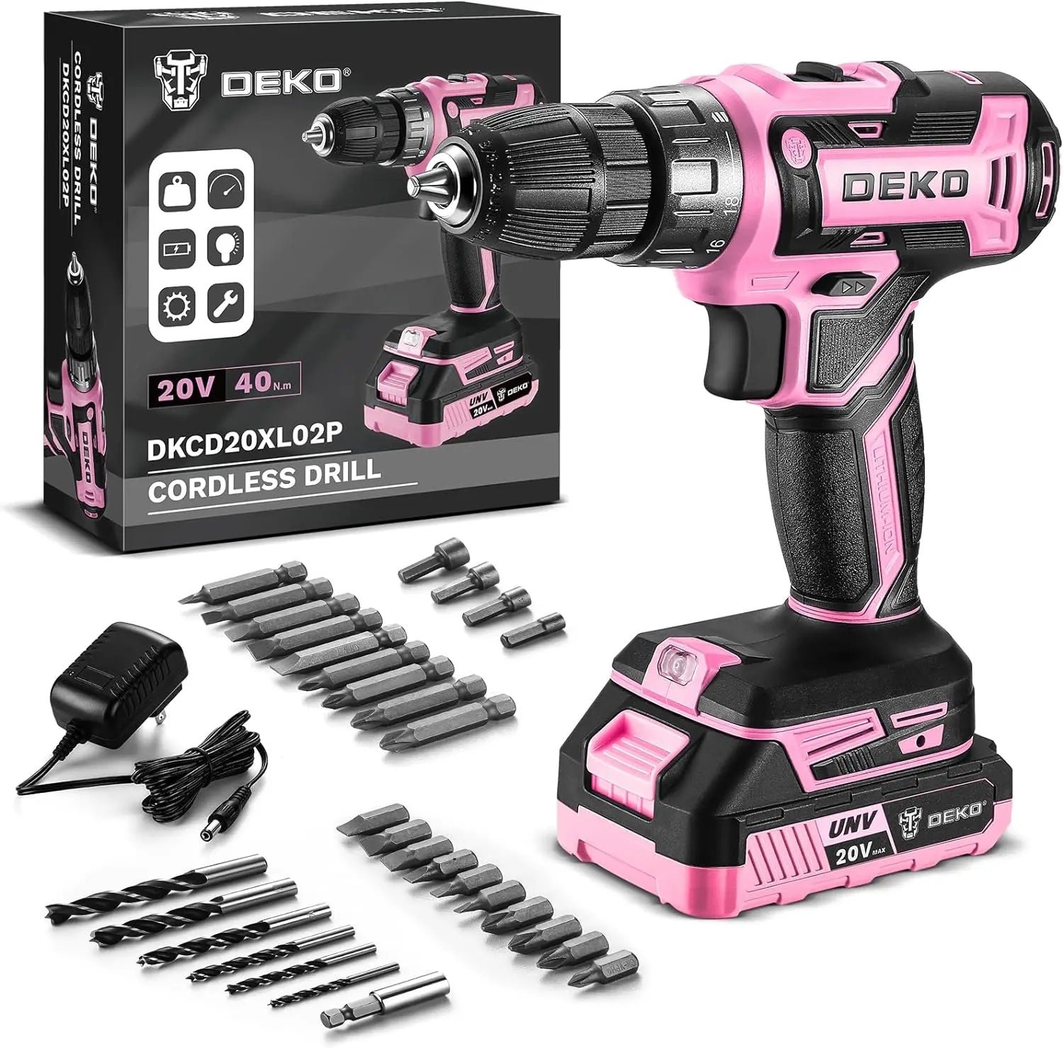 20V Power Drill Set