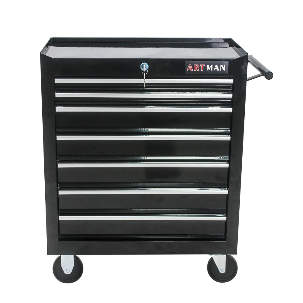 7 Drawer Rolling Tool Box with Key Lock