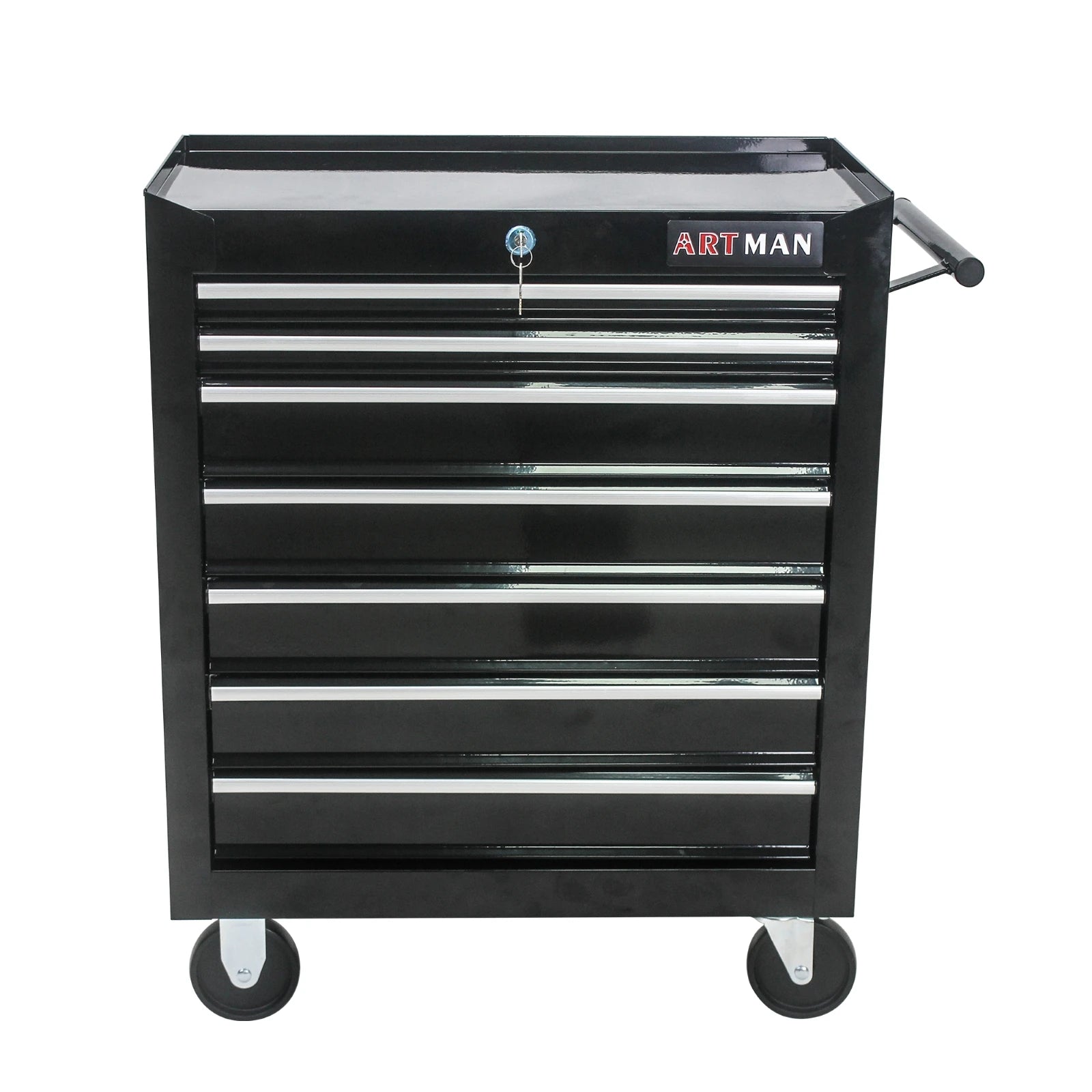 7 Drawer Rolling Tool Box with Key Lock