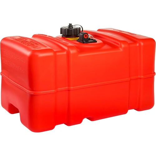12 Gallon Portable Marine Gas Can Large 2-Way Vented Cap, Built-In Fuel Gauge & Pick-UpHandles EPA & CARB Compliant