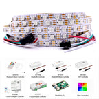 30/60/74/96/144 Smart RGB Pixel Strip Black/White