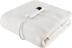 Dual Control Electric Mattress Pad Bed Warmer With 8 Heat Settings & 10H Timer