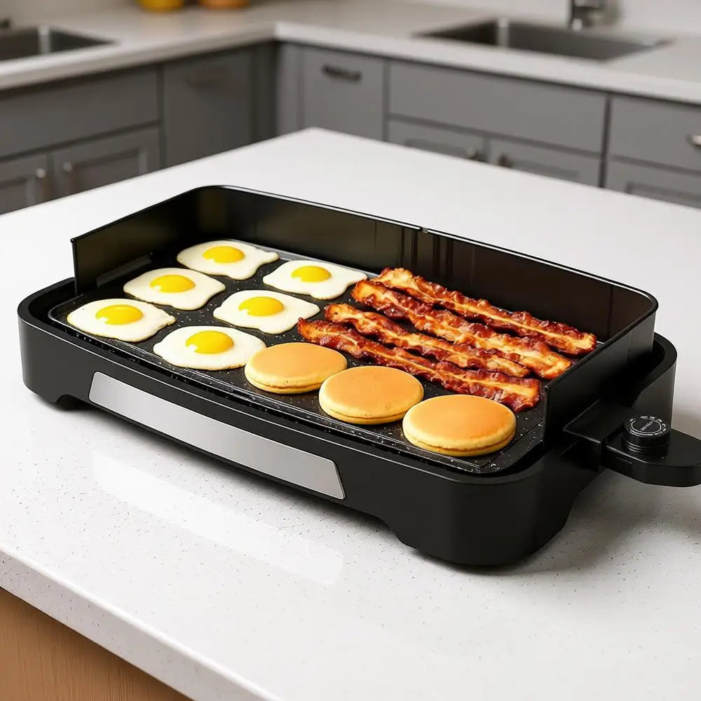 Everyday Electric Griddle, 20” Nonstick Grill with Removable Plate,