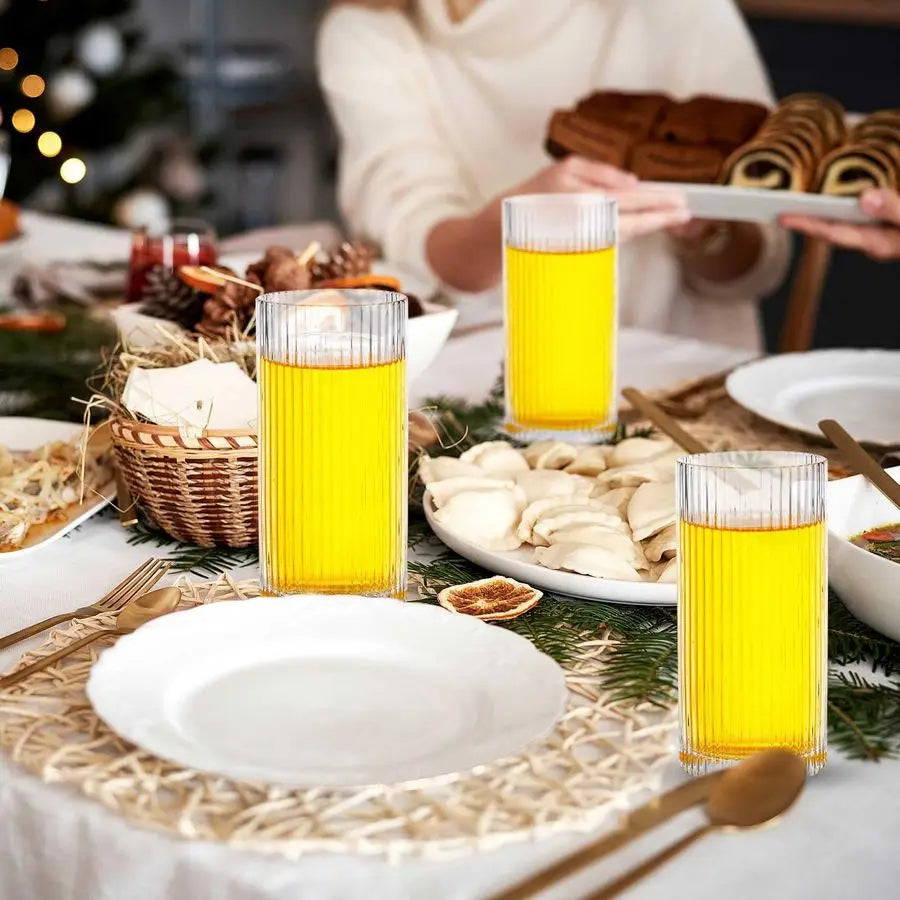 9 oz, 12 oz Glass Cups Vintage Glassware