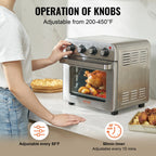 18L 1700W Air Fryer Toaster Oven Countertop Combo