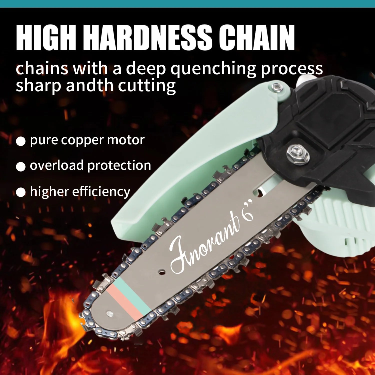 Mini Cordless Chain Saws with 2 Batteries