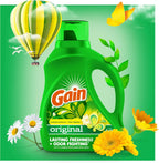 Original Scent Liquid Laundry Detergent, 194 fl oz for 134 Loads, Freshness & Odor Fighting, HE Compatible Soap