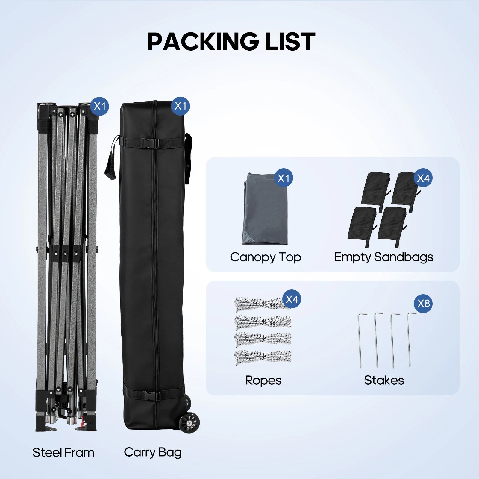 10x10ft One Push Setup Pop Up Canopy, Portable Outdoor Sun Shelter