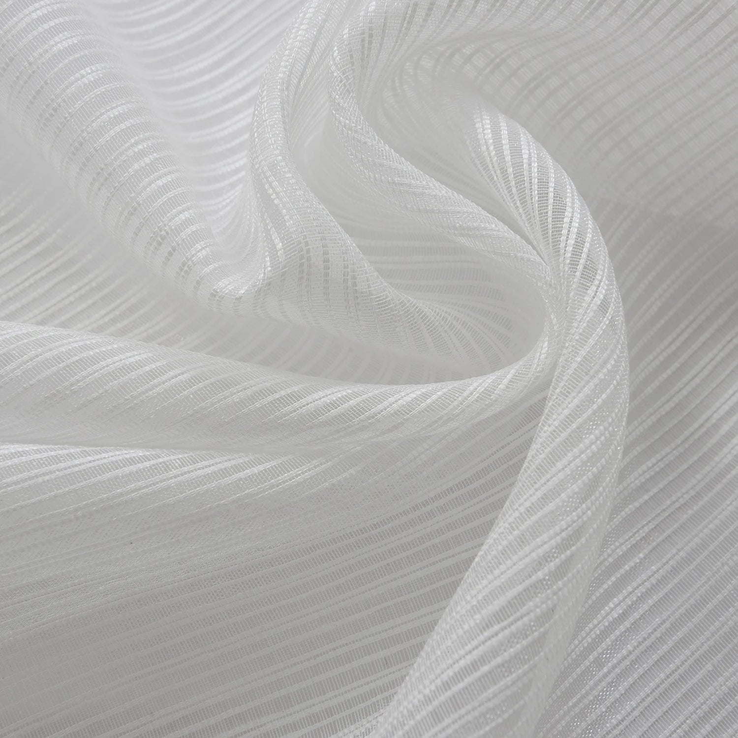 2PCS  rod pocket type Tulle Sheer Voile with window curtains