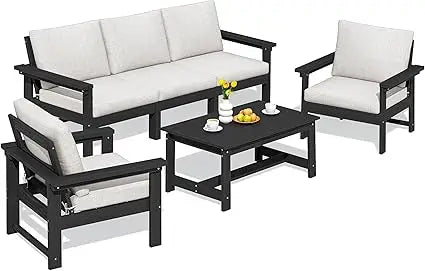 6-Piece Sectional Outdoor Furniture Set, All Weather