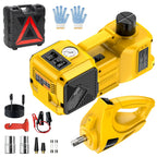 Electric Car Jack 5T Electric Hydraulic Jack with Built-In Inflator 12V Tire Changer with LED Light for Sedan SUV Truck
