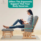 Nursery Rocking Chair with Ottoman