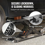 Heavy-Duty Carbon Steel Truck Lift 7000 LBS Capacity Portable Car Lift, 26.8" Max. Height, with Extended-Length Plates