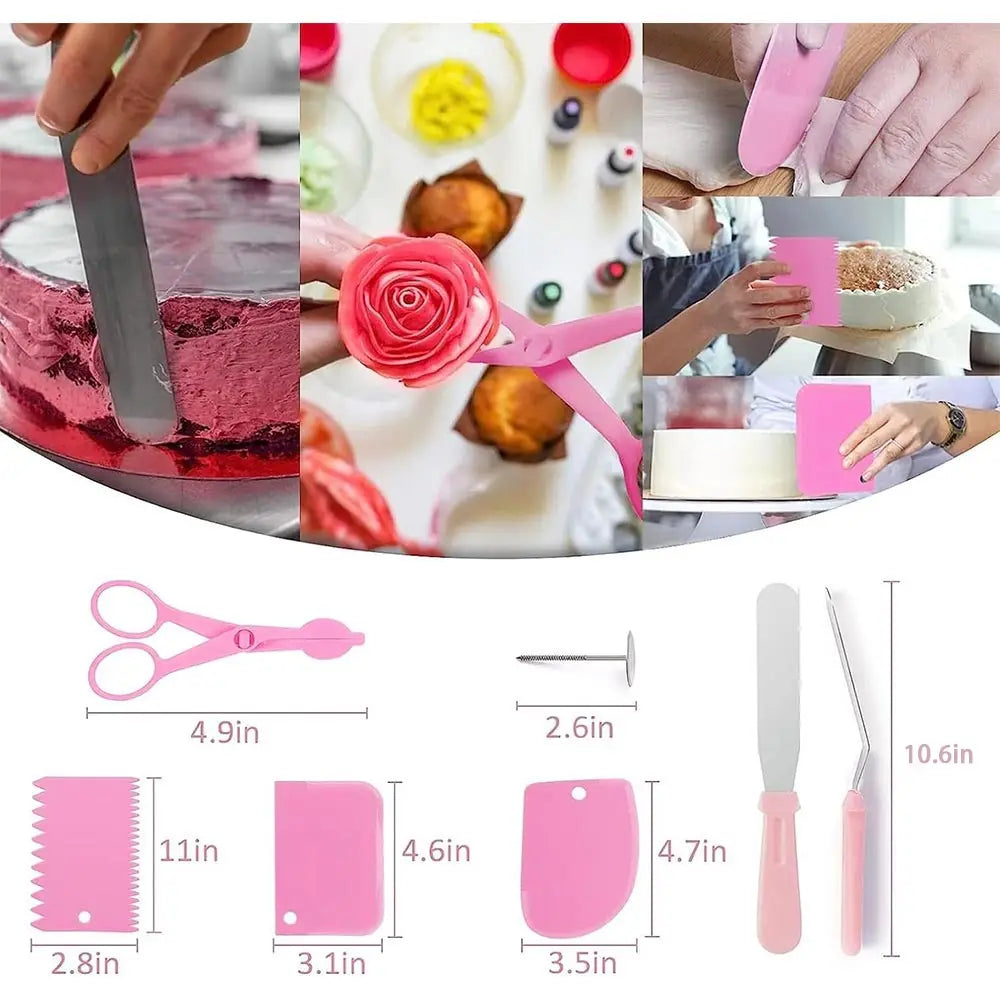 359pcs Cake Decorating Supplies Set, with 66 Tip Baking Set, Piping Bags and Beginner Set