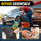 Car Emergency Kit with Jumper Cable, First Aid Kit Safety Assistance Tools for Travel Camping Outdoor Cars Truck SUV RV, Roadside Essentials with Flash Light