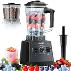 Professional Food Processor Blender, Smoothies Blender, Max.2400W Sorbet Blender And Grinder Combo 25000RPM Powerful Blenders Kitchen 68Oz 2 Containers Countertop Blenders Ice, Grinding, Milk Shake, Ice Slushie, Juice, Shake