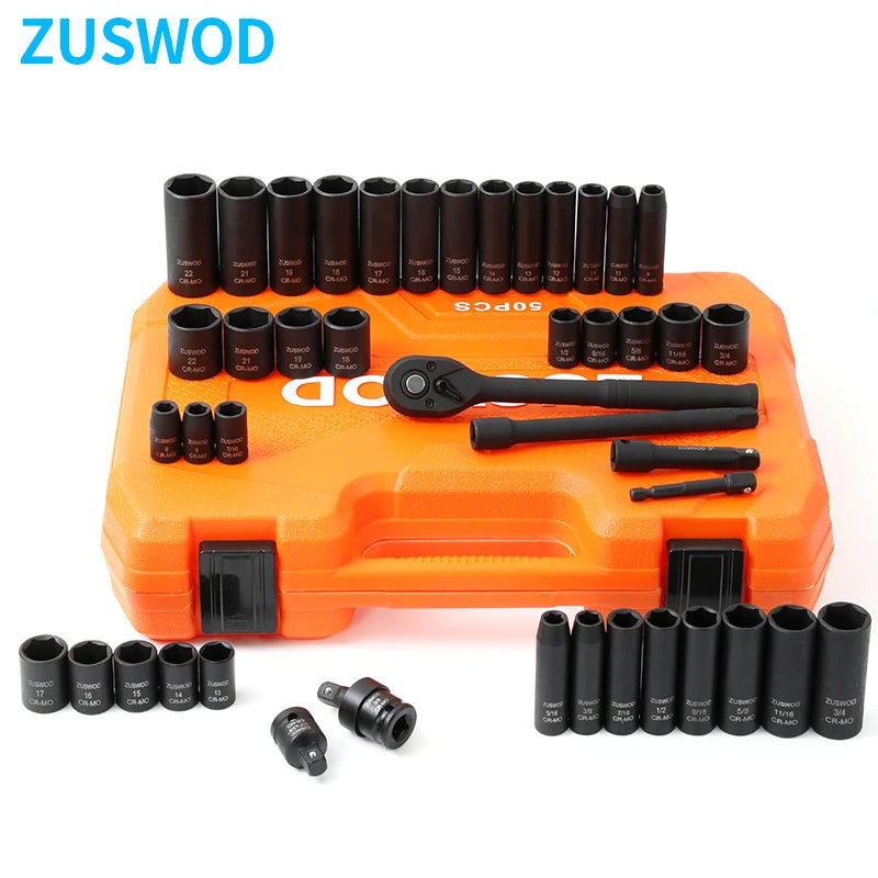 Ratchet impact socket tool set, 3/8 inch drive, CR-V material, high-end professional car repair tool, one-stop solution for home car, motorcycle, bicycle and other repair projects, preferred by DIY enthusiasts, ideal gift for