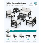 6-Piece Sectional Outdoor Furniture Set, All Weather