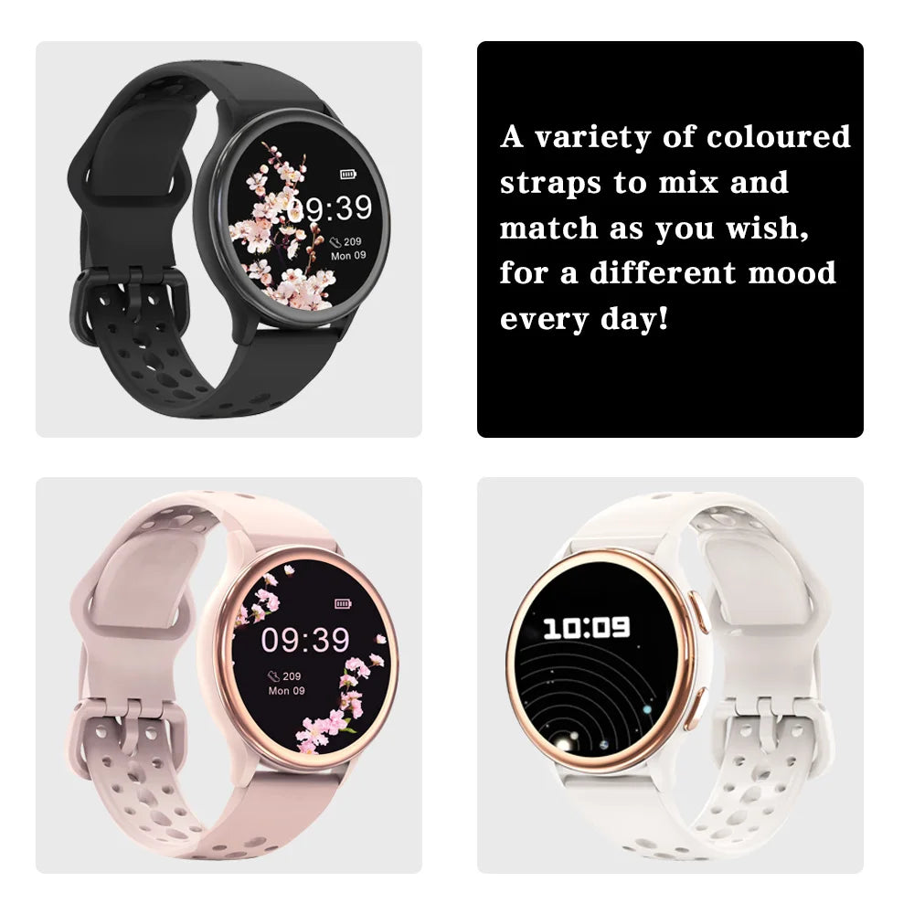 Smart Watches for Women [400+Watch Faces/Calls/Female Health], 1.27" Fitness Tracker Smartwatch for iPhone ＆ Android